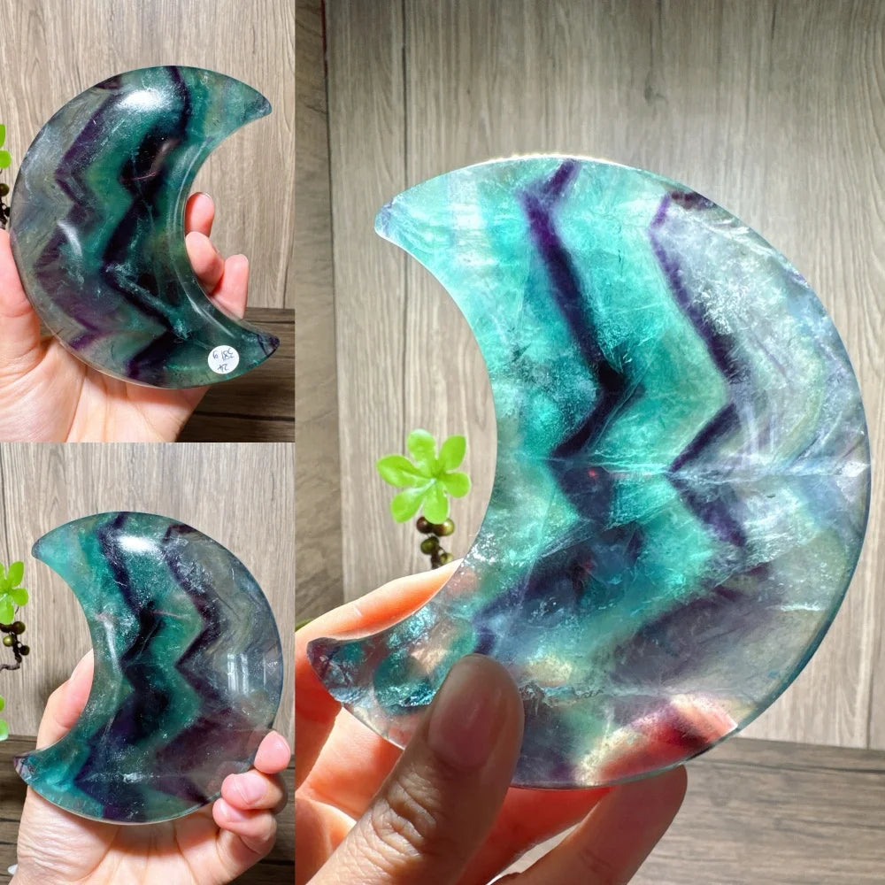 Rainbow Fluorite Moon-ToShay.org
