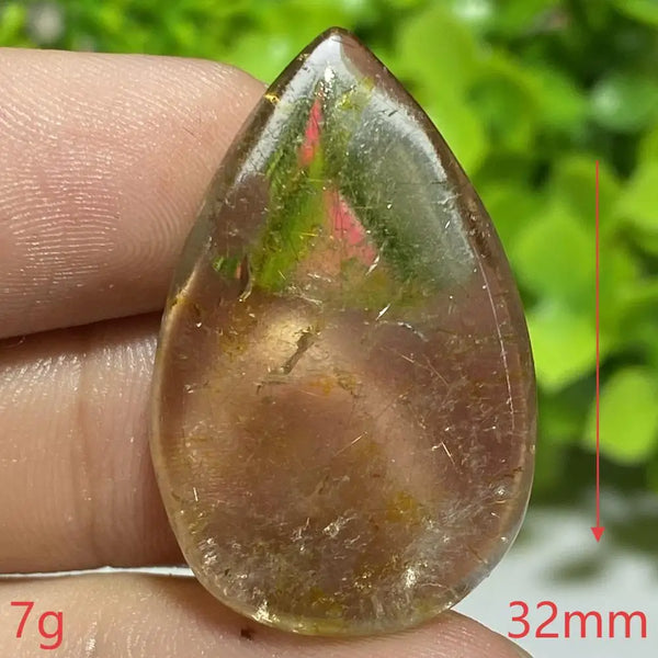 Gold Hair Rutilated Quartz Pendant-ToShay.org