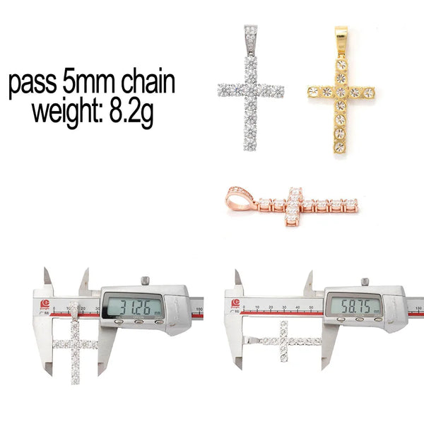 Gold Diamond Cross Pendant-ToShay.org