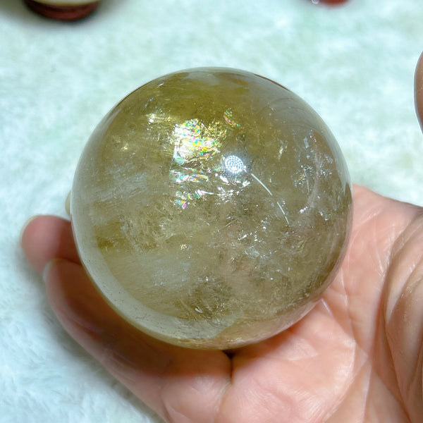 Smokey Citrine Rainbow Ball-ToShay.org