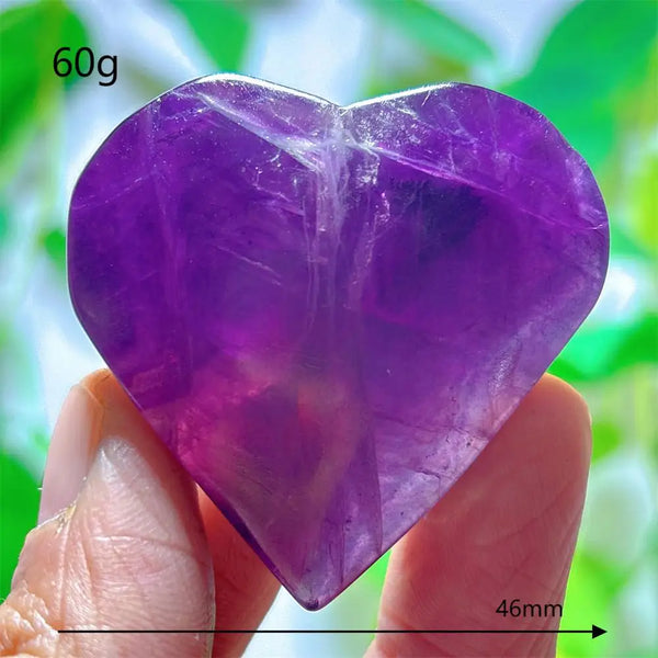 Rainbow Fluorite Heart-ToShay.org
