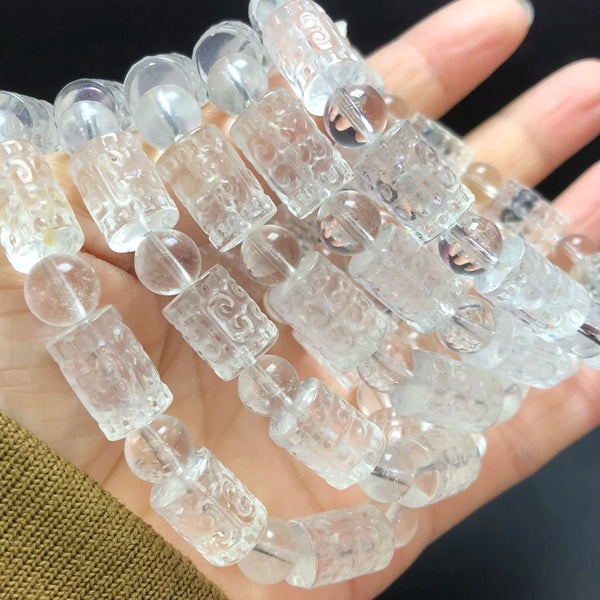 Clear Rock Quartz Bracelet-ToShay.org