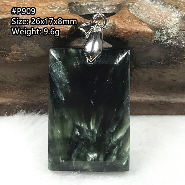 Green Seraphinite Pendant-ToShay.org