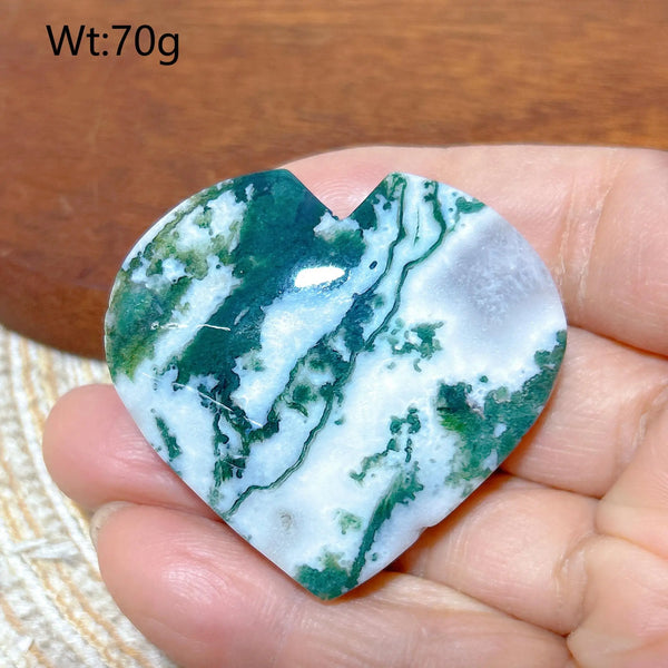 Green Moss Agate Heart-ToShay.org