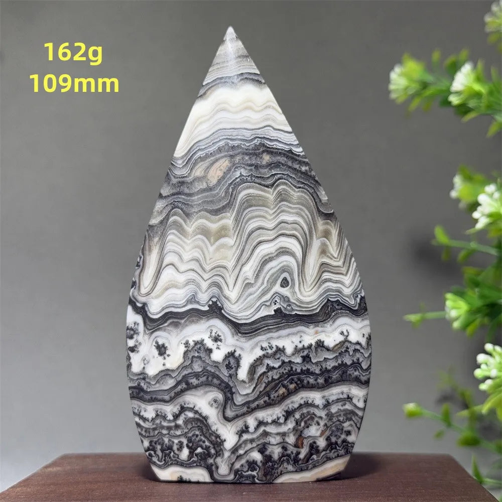 Grey Striped Agate Torch-ToShay.org