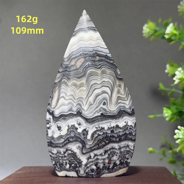 Grey Striped Agate Torch-ToShay.org