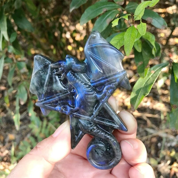 Blue Labradorite Crystal Dragon-ToShay.org