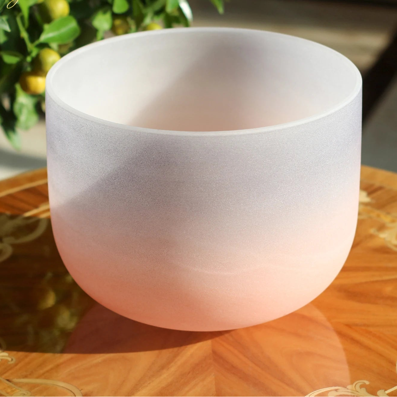 Frosted Crystal Singing Bowl-ToShay.org