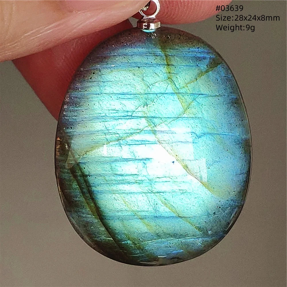 Blue Purple Labradorite Pendant-ToShay.org