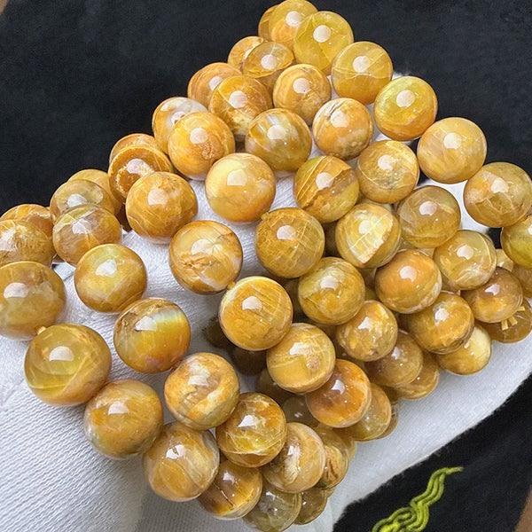 Yellow Prestyle Bead Bracelet-ToShay.org