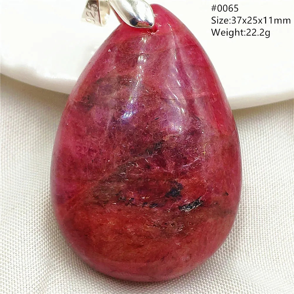 Red Rhodonite Pendant-ToShay.org
