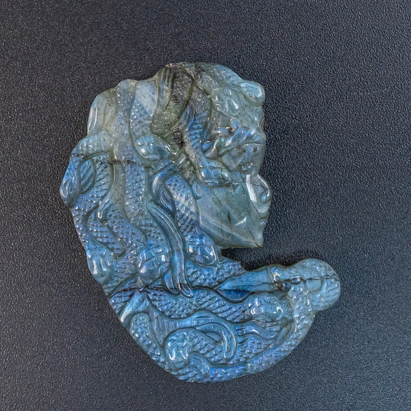 Blue Flash Labradorite Medusa-ToShay.org