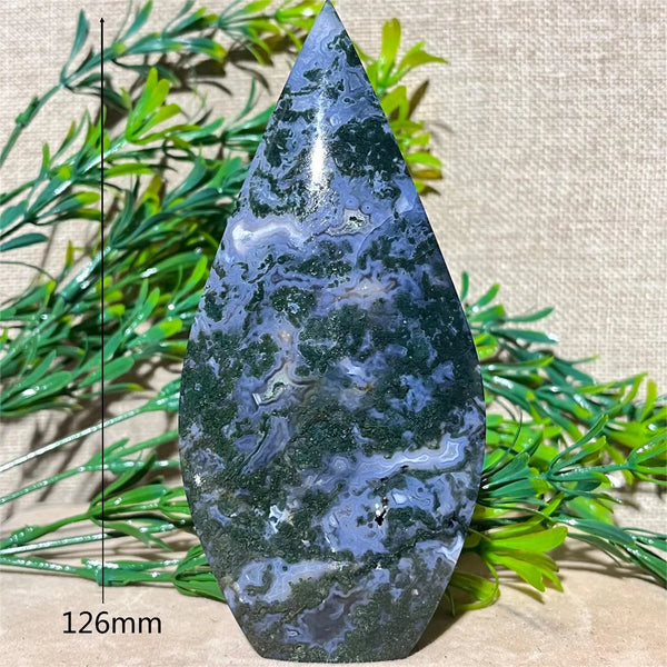 Green Moss Agate Flame-ToShay.org
