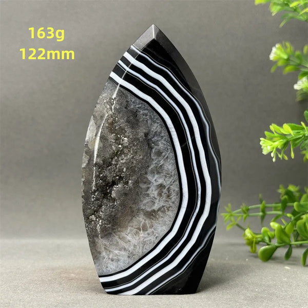 Black Onyx Geode Torch-ToShay.org