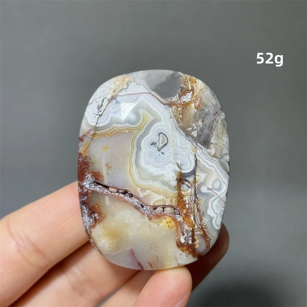 Red Agate Palm Stone-ToShay.org