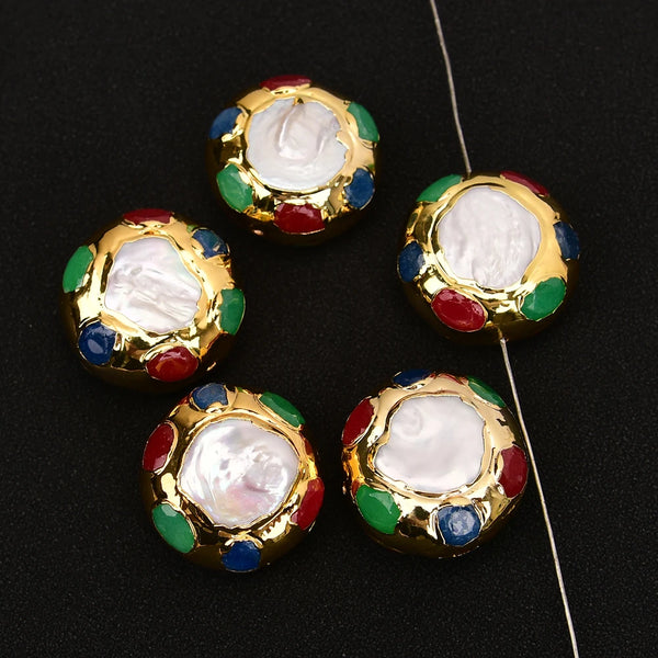 White Pearl Paved Beads-ToShay.org