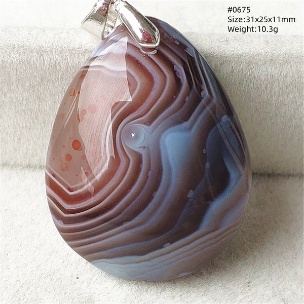 Grey Lace Agate Pendant-ToShay.org