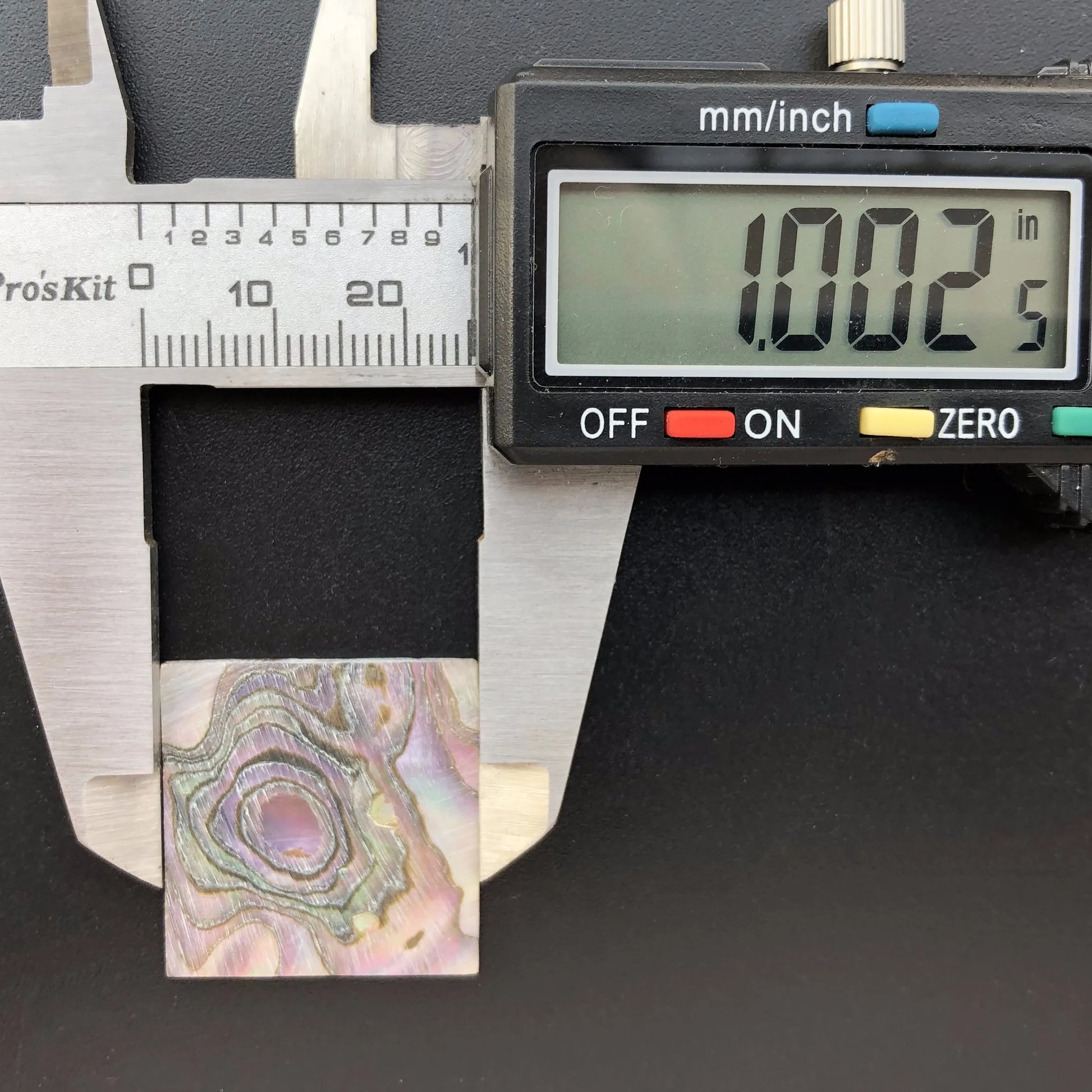 Blue Abalone Square Slice-ToShay.org