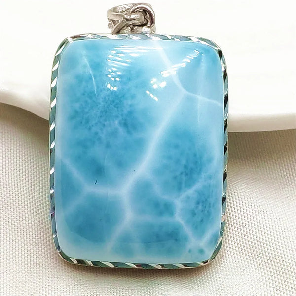 Blue Larimar Pendant-ToShay.org