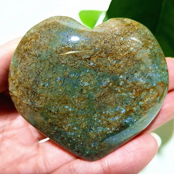 Green Moss Agate Heart-ToShay.org
