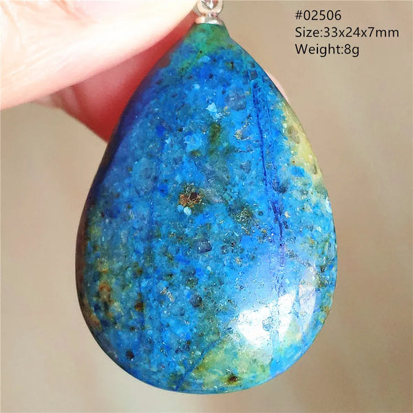 Blue Azulite Malachite Pendant-ToShay.org