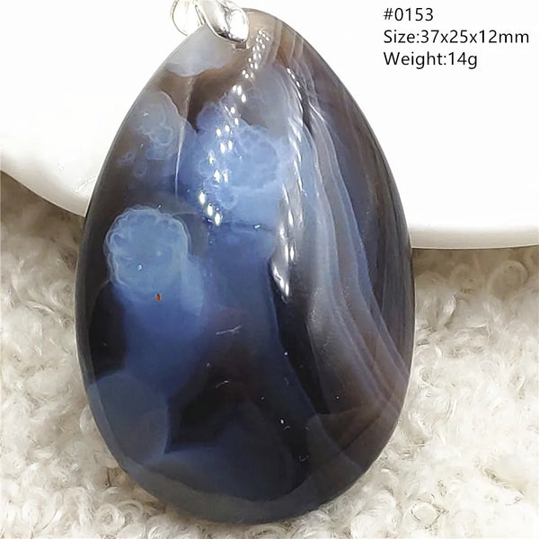 Grey Lace Agate Pendant-ToShay.org