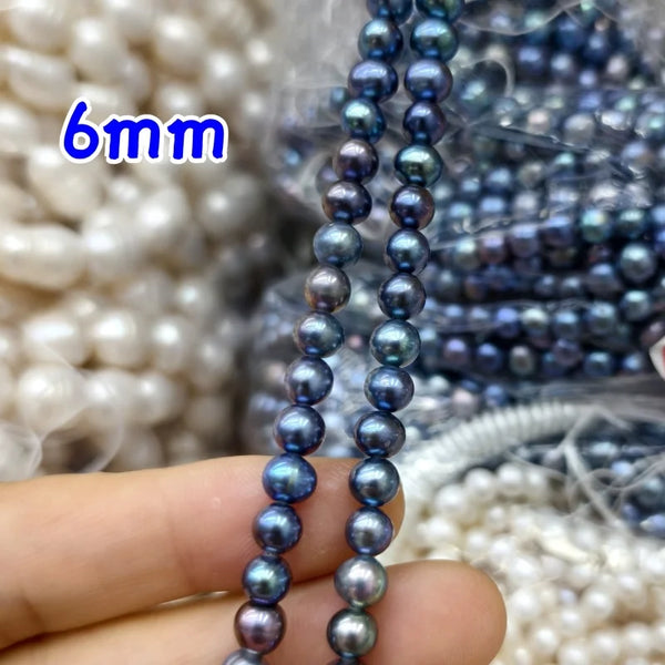 Blue Grey Pearl Beads-ToShay.org