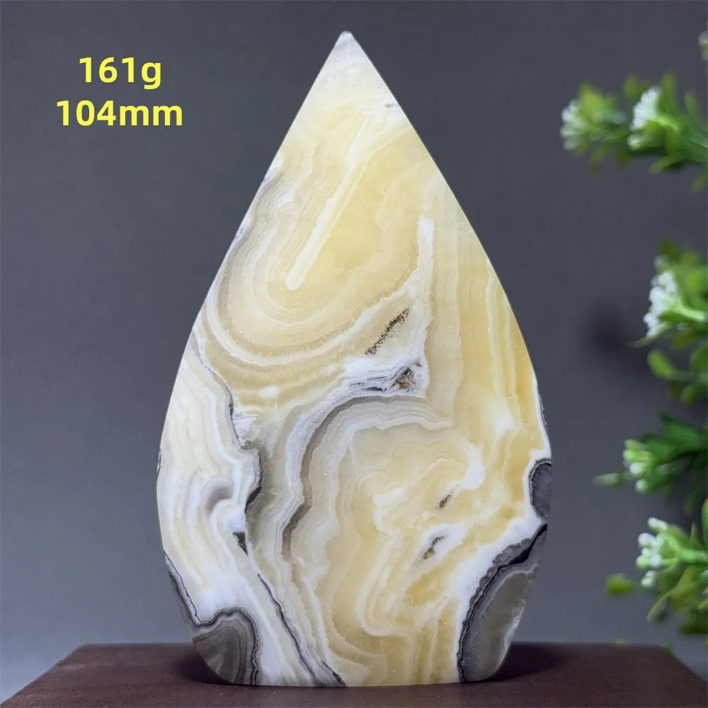 Grey Striped Agate Torch-ToShay.org