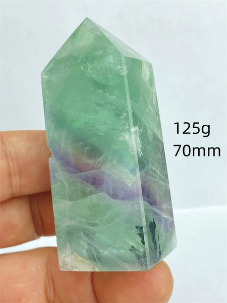 Rainbow Fluorite Crystal Point-ToShay.org
