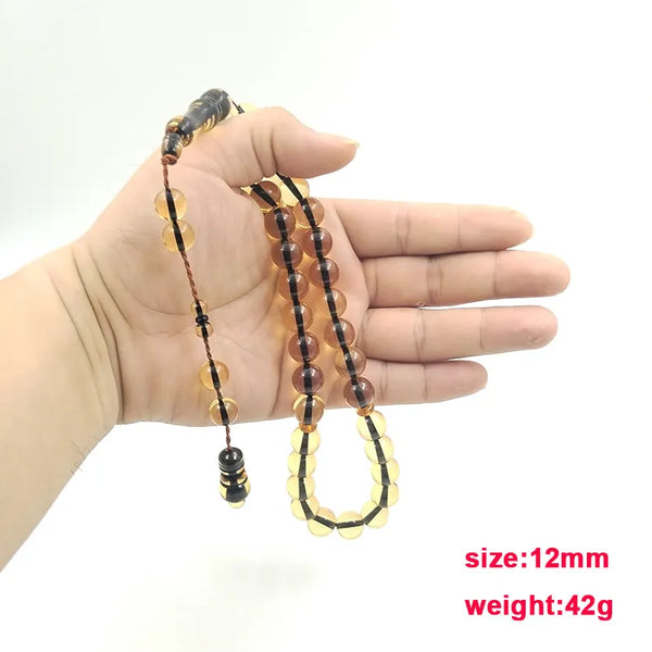 Yellow Resin Prayer Beads-ToShay.org