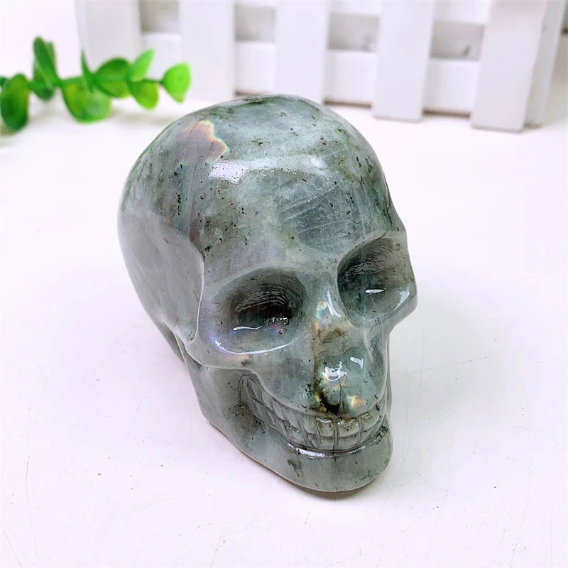 Grey Labradorite Skull-ToShay.org