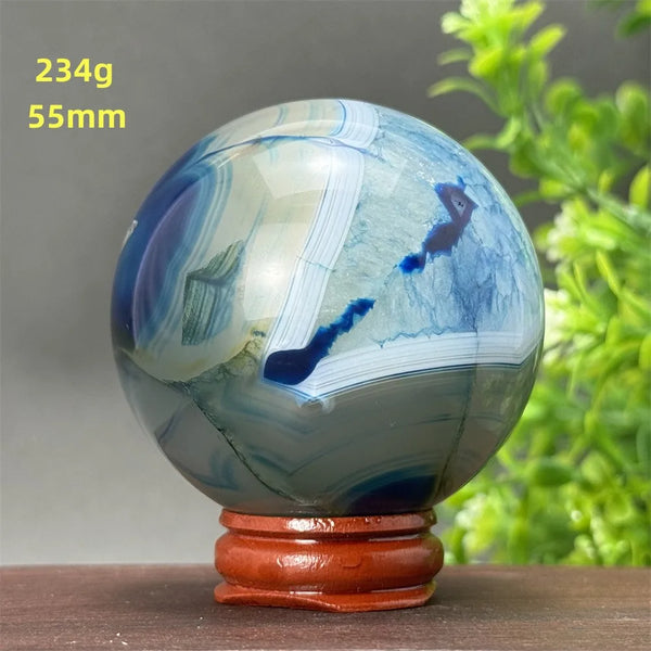 Blue Agate Ball-ToShay.org