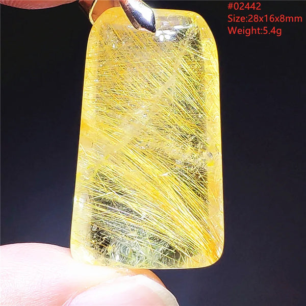 Yellow Rutilated Quartz Pendant-ToShay.org