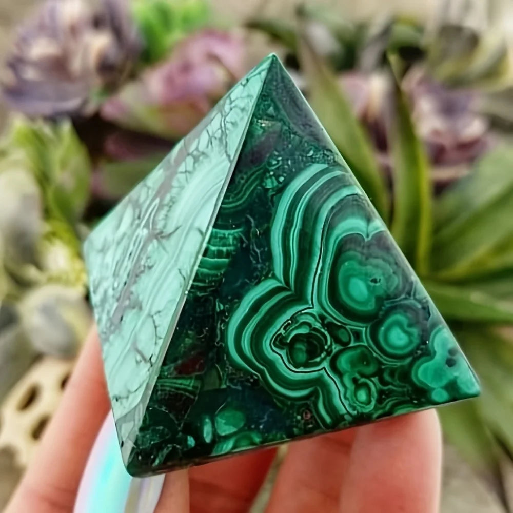 Green Malachite Pyramid-ToShay.org
