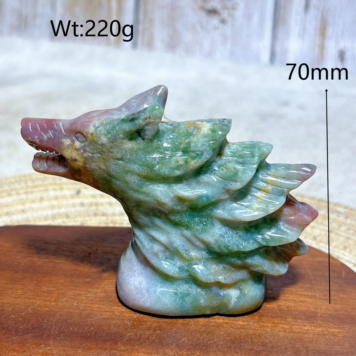 Ocean Jasper Wolf Head-ToShay.org