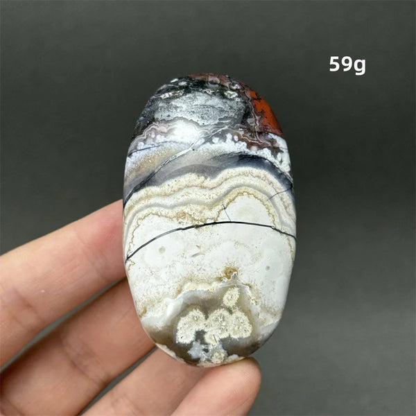 Red Agate Palm Stone-ToShay.org