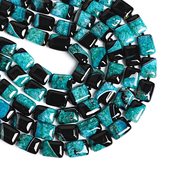 Green Agate Cube Beads-ToShay.org