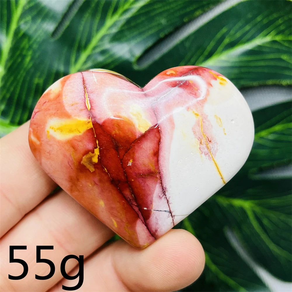 Yellow Mookaite Hearts-ToShay.org