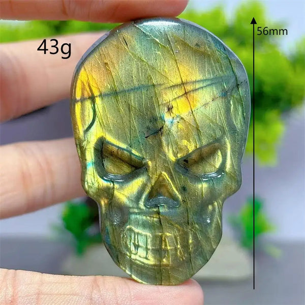 Rainbow Labradorite Skull Pendants-ToShay.org