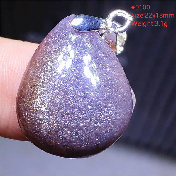 Blue Blood Red Lolite Pendant-ToShay.org