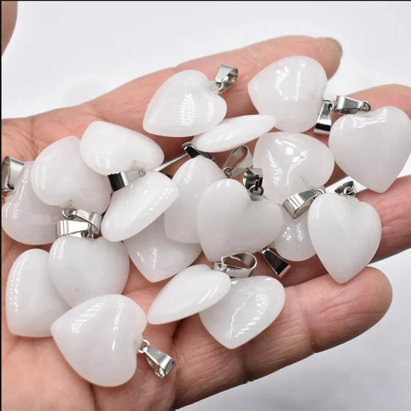 Mixed Crystal Heart Pendants-ToShay.org