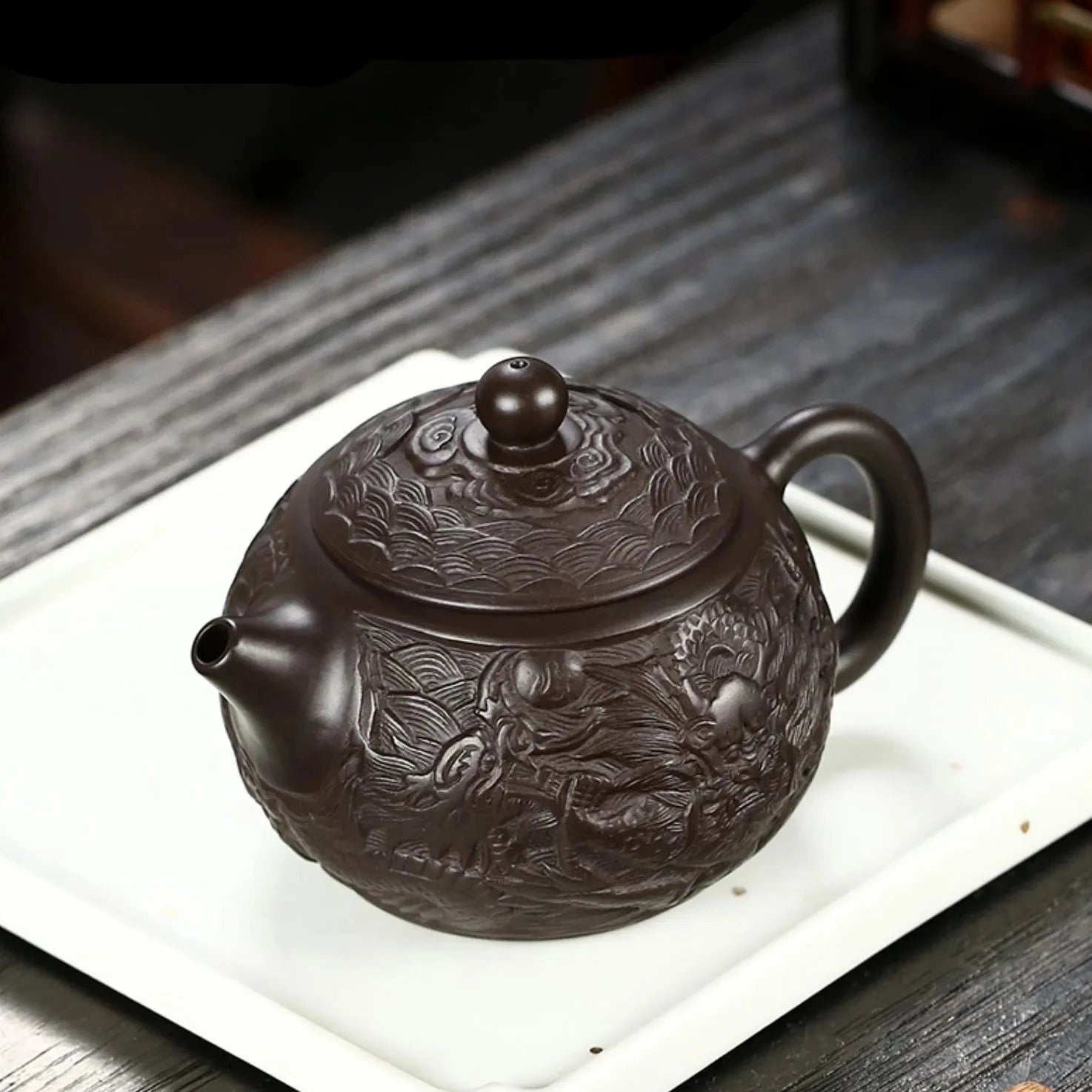 Dragon Clay Tea Pot-ToShay.org