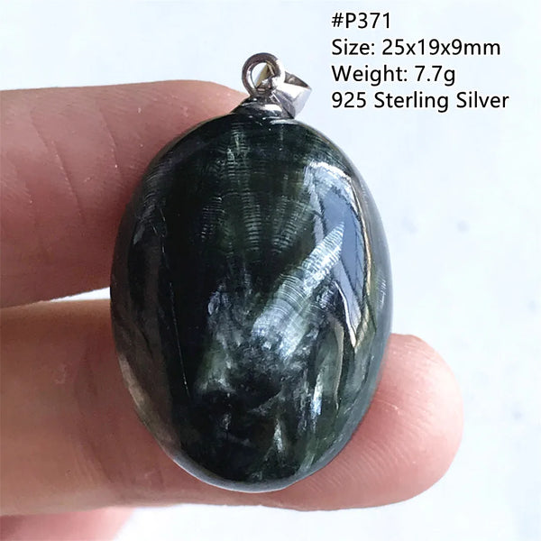 Green Seraphinite Pendant-ToShay.org