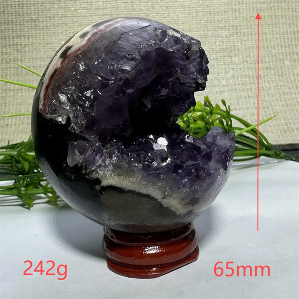 Purple Amethyst Cluster Ball-ToShay.org