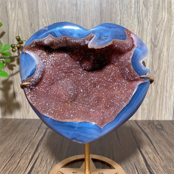 Red Amethyst Agate Heart-ToShay.org