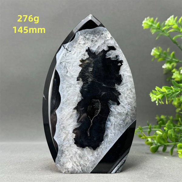 Black Onyx Geode Torch-ToShay.org