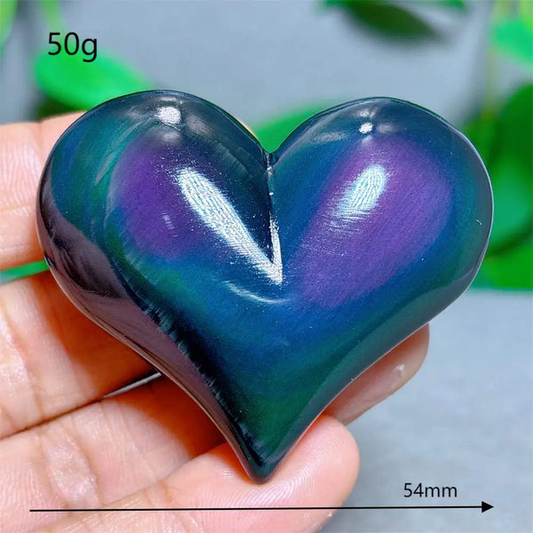 Rainbow Obsidian Heart-ToShay.org
