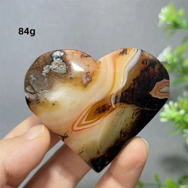 Red Striped Agate Heart-ToShay.org