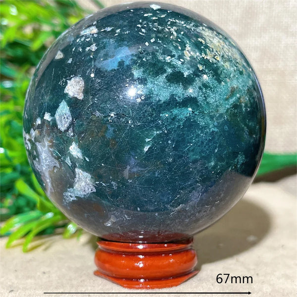Green Moss Agate Ball-ToShay.org