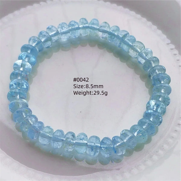 Blue Topaz Abacus Bead Bracelet-ToShay.org